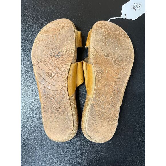 Yokono Tan Leather & Cork Sandals - Picture 2 of 2